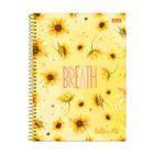 Caderno Argolado Universitário Breath 80F Amarelo - Foroni