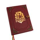 Caderno artesanal Harry Potter Grifinória Griffindor Kahdernos