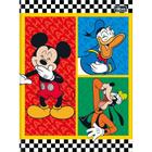 Caderno Brochura 1/4 Capa Dura Mickey 80 Folhas - Pacote com 5 Unidades