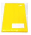 Caderno brochura 1/4 pequeno capa dura amarelo 48 fls. credeal - pte c/5 unidades