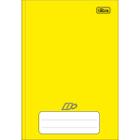 Caderno Brochura Capa Dura 1/4(pequeno) D+ Amarelo 96 Folhas - Pacote com 10 unidades