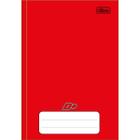 Caderno Brochura Capa Dura 1/4(pequeno) D+ Vermelho 96 Folhas