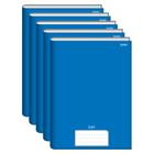 Caderno Brochura Grande 96 Folhas Azul Stiff Kit 5 Un. - JANDAIA