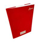 Caderno brochura grande capa dura 96 folhas vermelho - RENOVO