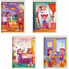 Caderno Brochurão Jandaia 60 Folhas com Pauta - Pacote com 10