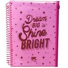 Caderno Bubble Rosa Neon 160 Folhas 10 Materias Com Malote