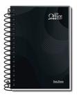 Caderno c.dura 10x01 office preto 160fls.pct/5 pauta branca