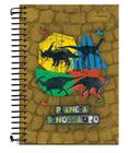 Caderno Cadersil pequeno planeta dinossauro espiral 80fls