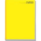 Caderno Caligrafia Capa Dura Liso 48FL Brochurão Amarelo PCT com 05