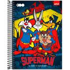 Caderno Capa Dura 10x1 160 Folhas Warner Bros Superman