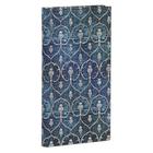 Caderno Capa Dura Pautado Slim Paperblanks Blue Velvet 18 x 9,5 cm PB6388-9