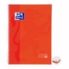 Caderno capa dura univ 5x1 120 folhas 90g Laranja Oxford