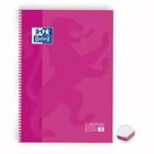 Caderno capa dura univ 5x1 120 folhas 90g Rosa Oxford