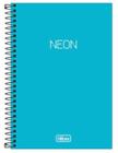 Caderno capa neon azul 80f 302540 - Tilibra