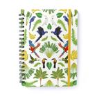 Caderno CICERO Pautado 17 x 24cm - Pássaros/Floresta Tropical Branco - Cícero