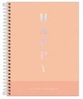 Caderno Colegial 1 Mat. Happy Coral 80fls Espiral Capa Dura Tilibra