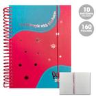 Caderno Colegial 10 Matérias 160fls Pop Kindness Dac