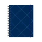 Caderno Colegial 80 Folhas Quadriculado Azul