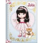 Caderno Colegial Brochura Jolie 160 Folhas Capa Dura 17,6 x 23,9cm Tilibra