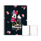 Caderno Colegial Esp 10 Matérias 160Fls Minnie Preto Tilibra