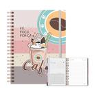 Caderno Colegial Reposicionável 90Gm 80Fls Gato Café Merci