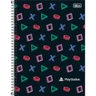 Caderno Connect Espiral PlayStation Símbolos - 160 Folhas - Tilibra