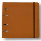 Caderno criativo argolado organizador classica pautado 17x24 caramelo cicero