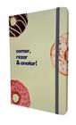 Caderno de Anotações Capa Dura com elástico - Donuts CRA