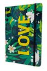 Caderno de Anotações Capa Dura com elástico - Love Floral