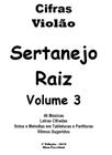 Caderno de Cifras de Sertanejo Raiz Violão Volume 3