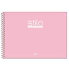 Caderno de Desenho 80fls Espiral Stilo Rosa Jandaia