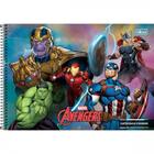 Caderno de Desenho e Cartografia Avengers (Vingadores) 80 Folhas - Tilibra