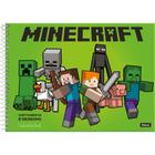 Caderno de Desenho Minecraft 80 Folhas Espiral ForonI