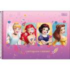 Caderno de desenho Tilibra princesas 275x200mm 80 folhas