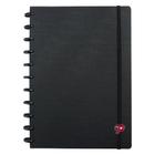 Caderno de Disco Inteligente 80fls All Black com Elástico