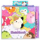 Caderno de Esboços Squishmallows Original com Materiais de Papelaria