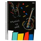 Caderno de Música Capa Dura 80 fls - São Domingos 1