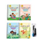 Caderno De Prática De Caligrafia Infantil Com Limpeza Gratuita, Adesivos De Escrita, Design De