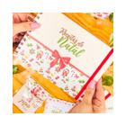 Caderno de Receitas Natal A5 Candy Personalizado Capa Dura Wire-o
