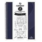 Caderno Desenho A4 Sem Pauta 140G 40 Folhas Azul Marinho - Canson