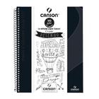 Caderno Desenho A4 Sem Pauta Canson 140G 40 Folhas Preto