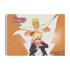 Caderno desenho espiral capa dura 60 folhas Boruto São Domingos