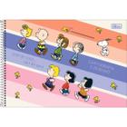 Caderno desenho espiral capa dura 80 folhas Snoopy Tilibra