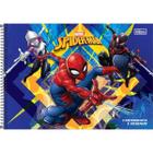 Caderno desenho espiral capa dura Spider-man 80 folhas Tilibra