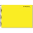 Caderno Desenho Milimetrado Amarelo Liso 48F UNIV Espiral - Tamoio