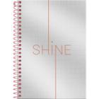 Caderno espiral 1/4 capa dura 80 folhas Shine Foroni