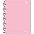 Caderno Espiral 1/4 Capa Dura Neutro Rosa 200 Folhas