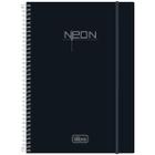 Caderno Espiral Capa Dura 10 Matérias 200 Folhas Neon Preto - Tilibra