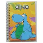 Caderno Espiral Capa Dura 96 Folhas Quadriculado Dino - PanAmericana