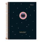 Caderno Espiral Capa Dura Colegial Cute Cat 240 Folhas 15 Matérias CARDESIL